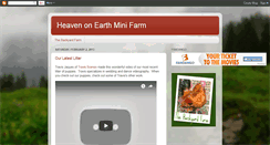 Desktop Screenshot of heavenonearthminifarm.blogspot.com