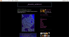 Desktop Screenshot of 0black0acrylic.blogspot.com
