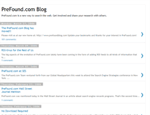 Tablet Screenshot of prefound.blogspot.com