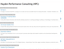 Tablet Screenshot of haydenperformanceconsulting.blogspot.com