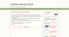 Desktop Screenshot of mobileinternethack.blogspot.com