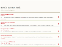 Tablet Screenshot of mobileinternethack.blogspot.com