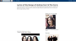 Desktop Screenshot of corrslyrics.blogspot.com