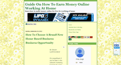 Desktop Screenshot of onlineearnmoneyathomeinformation.blogspot.com