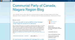 Desktop Screenshot of niagaracommunists.blogspot.com