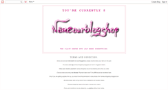 Desktop Screenshot of nameourblogshop.blogspot.com