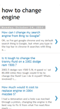 Mobile Screenshot of howtochangeengine.blogspot.com