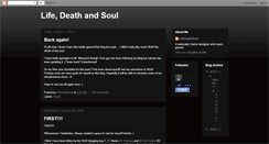 Desktop Screenshot of lifedeathsoul.blogspot.com