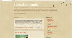 Desktop Screenshot of muraskinfamily.blogspot.com