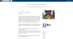 Desktop Screenshot of justsouprecipes.blogspot.com