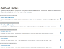 Tablet Screenshot of justsouprecipes.blogspot.com