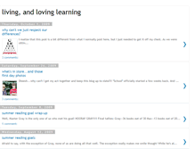 Tablet Screenshot of livingandlovinglearning.blogspot.com