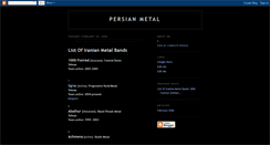 Desktop Screenshot of persianmetalbands.blogspot.com