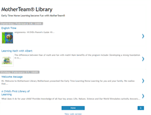 Tablet Screenshot of motherteam-library.blogspot.com