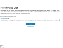 Tablet Screenshot of fibromyalgiadiet007.blogspot.com