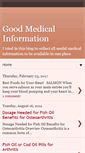 Mobile Screenshot of goodmedicalinfo.blogspot.com