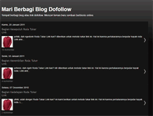 Tablet Screenshot of blog-dofollow.blogspot.com