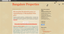 Desktop Screenshot of bangalore-property.blogspot.com