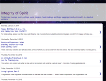 Tablet Screenshot of integrity-of-spirit.blogspot.com