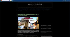 Desktop Screenshot of dolcetravels.blogspot.com