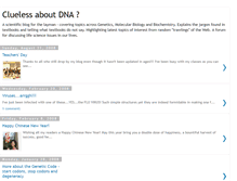 Tablet Screenshot of cluelessaboutdna.blogspot.com