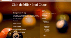 Desktop Screenshot of clubdebillarpoolchaos.blogspot.com