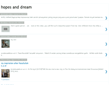 Tablet Screenshot of akmal-hopesanddream.blogspot.com