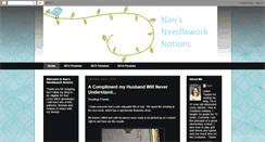 Desktop Screenshot of nansneedleworknotions.blogspot.com