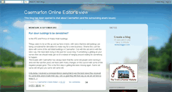 Desktop Screenshot of caernarfononline.blogspot.com