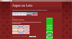 Desktop Screenshot of joguenaloto.blogspot.com
