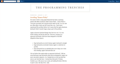 Desktop Screenshot of programmingtrenches.blogspot.com