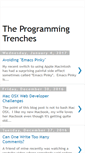 Mobile Screenshot of programmingtrenches.blogspot.com