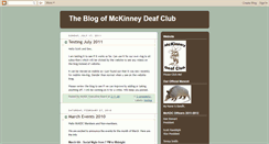 Desktop Screenshot of mckinneydeafclub.blogspot.com