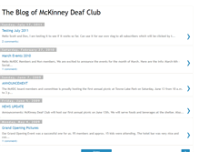 Tablet Screenshot of mckinneydeafclub.blogspot.com