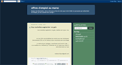 Desktop Screenshot of offresemploimaroc.blogspot.com