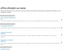 Tablet Screenshot of offresemploimaroc.blogspot.com