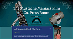 Desktop Screenshot of mustachemaniacpressroom.blogspot.com