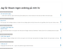 Tablet Screenshot of liksomingenordning.blogspot.com