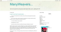 Desktop Screenshot of manyweavers.blogspot.com