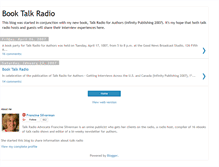Tablet Screenshot of booktalkradio.blogspot.com