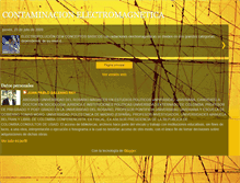Tablet Screenshot of contaminacionlectromagnetica.blogspot.com