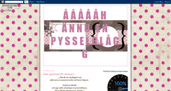 Desktop Screenshot of annuenpysselblogg.blogspot.com