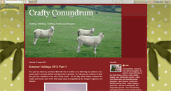 Desktop Screenshot of craftyconundrum.blogspot.com