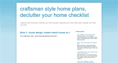 Desktop Screenshot of craftsmanstylehomeplans.blogspot.com