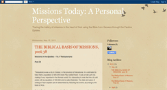 Desktop Screenshot of missionsperspective.blogspot.com