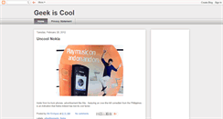 Desktop Screenshot of geek-is-cool.blogspot.com