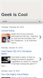 Mobile Screenshot of geek-is-cool.blogspot.com