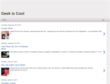Tablet Screenshot of geek-is-cool.blogspot.com