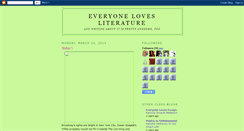 Desktop Screenshot of everyonelovesliterature.blogspot.com