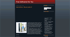 Desktop Screenshot of freesoftwaresnow.blogspot.com